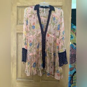 Free People sheer  boho tunic